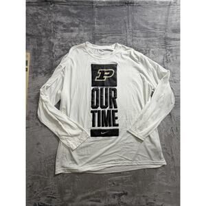 Purdue Boilermakers OUR TIME Nike Dri Fit Long Sleeve Shirt XXL